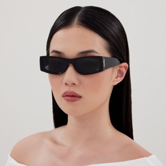 NWT SAINT LAURENT BLACK UNISEX SUNGLASSES - Picture 1 of 4